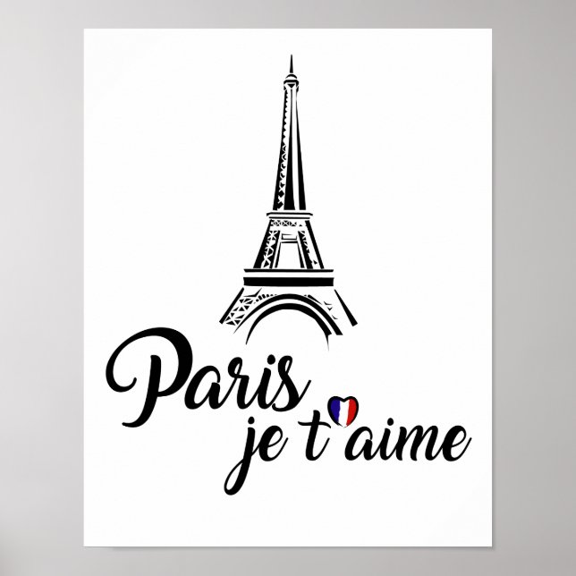 I Love Paris Je t'aime Poster (Front)