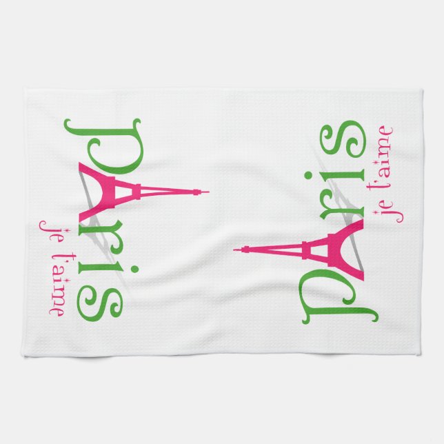 I love Paris Kitchen Towel (Horizontal)