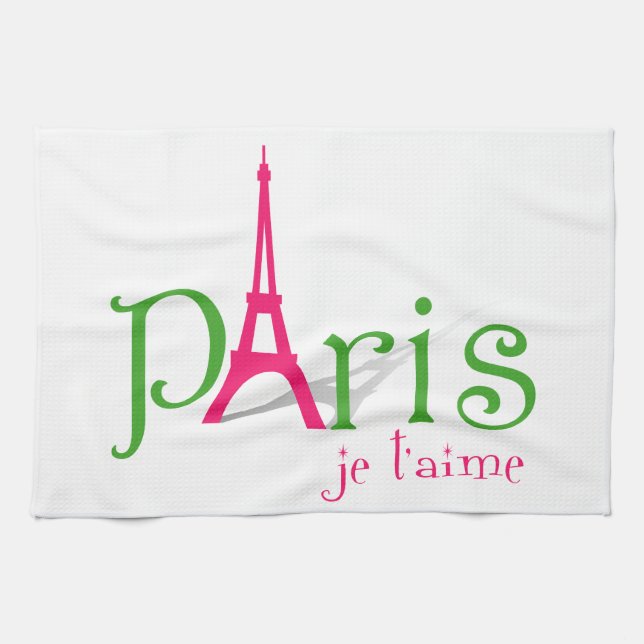 I love Paris Kitchen Towel (Horizontal)