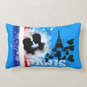I Love Paris Lumbar Pillow