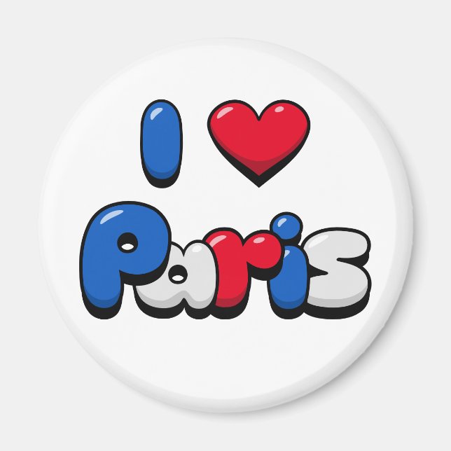 I Love Paris Magnet (Front)