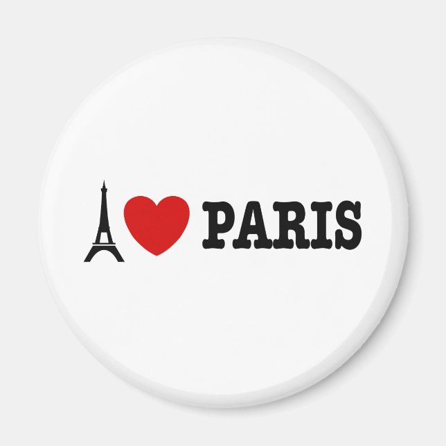 I Love Paris Magnet (Front)