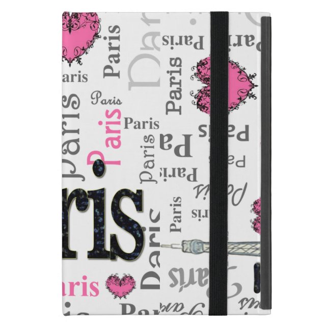 I love Paris Mini Pad Case (Front Closed)