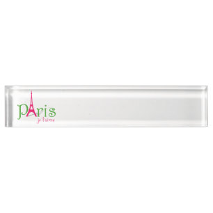 I love Paris Nameplate