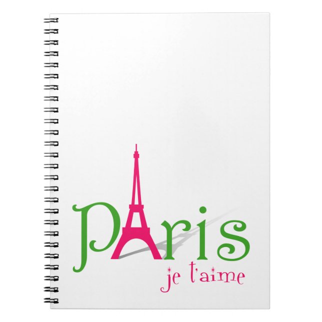 I love Paris Notebook (Front)
