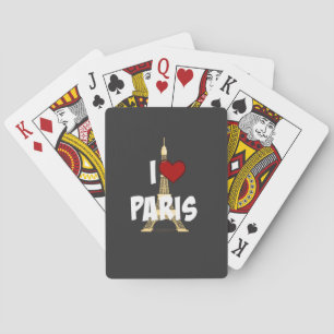 I Love Paris Playing Cards