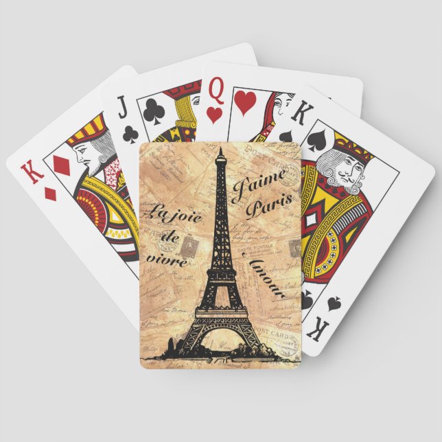I Love Paris Playing Cards (Back)
