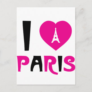 I Love Paris Postcard