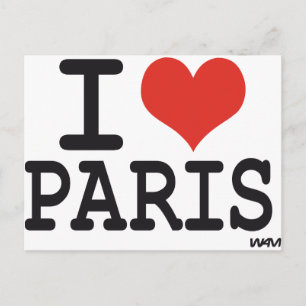 I love Paris Postcard