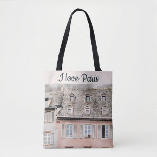 I Love Paris Rooftop Scene  Tote Bag