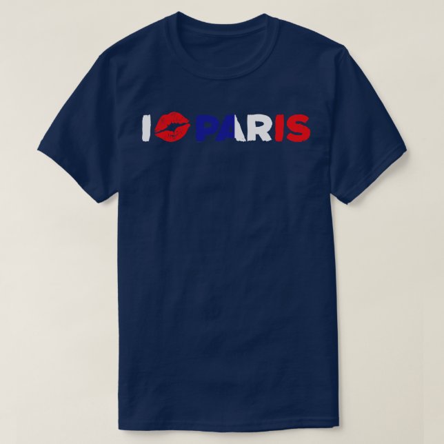 I Love Paris T-Shirt (Design Front)