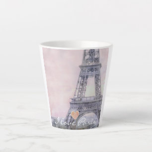 I Love Paris Tour Eiffel Latte Mug