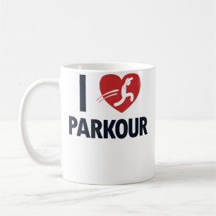 I Love Parkour Wall Run Traceur Training Jumper Pa Coffee Mug