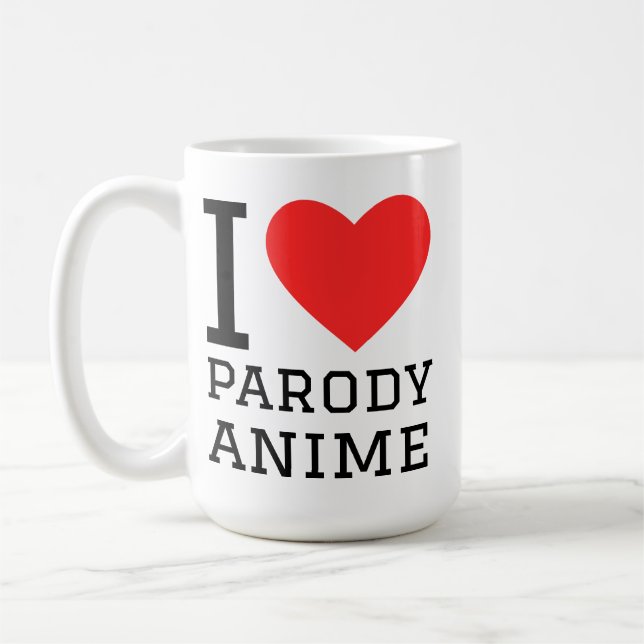 I love parody anime coffee mug (Left)