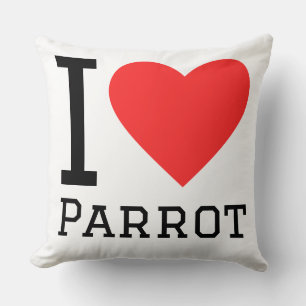 I love parrot throw pillow