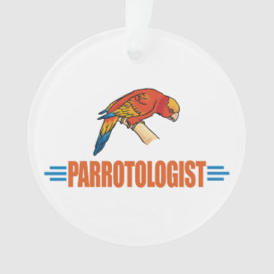 I Love Parrots Ornament