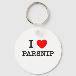 I Love Parsnip Keychain