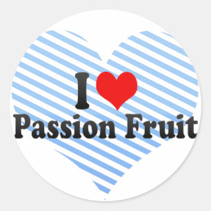 I Love Passion Fruit Classic Round Sticker