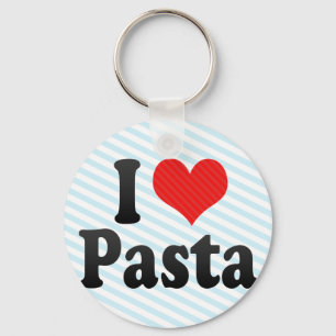I Love Pasta Keychain