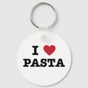 I Love Pasta Keychain