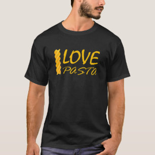 I Love Pasta Slogan - Italian Fusilli Noodles T-Shirt