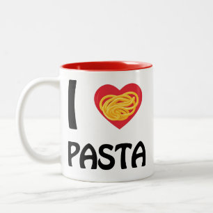 I love Pasta Two-Tone Coffee Mug