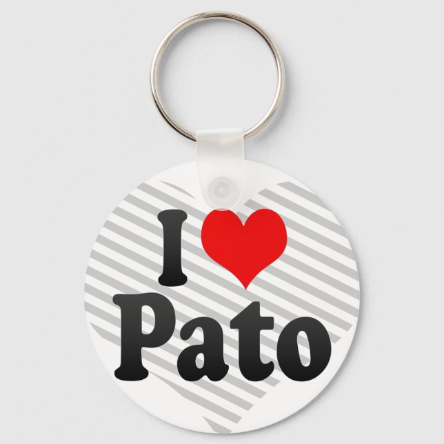 I love Pato Keychain (Front)