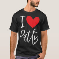 I Love Patty Name Personalized Girl Woman BFF Patr
