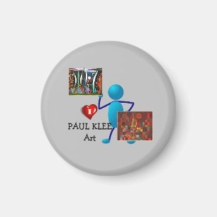I Love Paul Klee Art Magnet