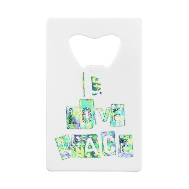 I Love Peace Beautiful Art Print Text Design (Dos)