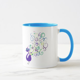I Love Peacocks Mug
