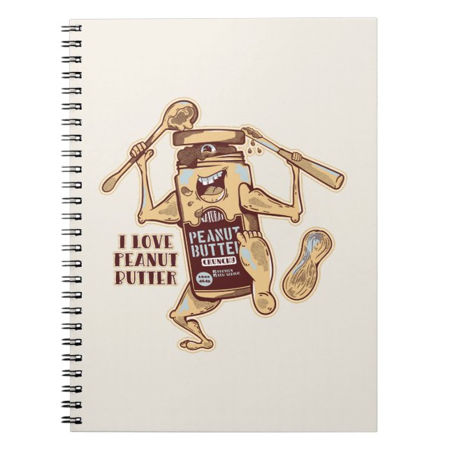 I LOVE PEANUT BUTTER NOTEBOOK (Front)