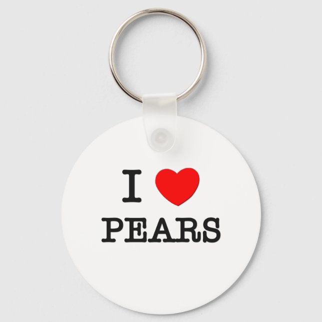 I Love Pears Keychain (Front)