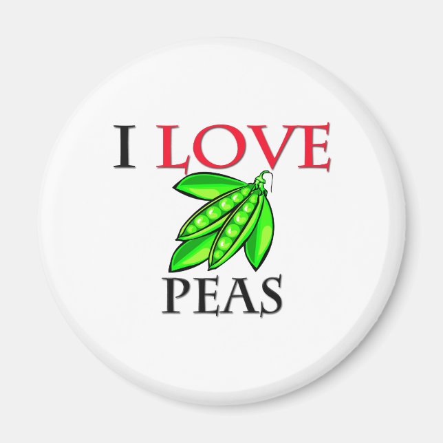 I Love Peas Magnet (Front)