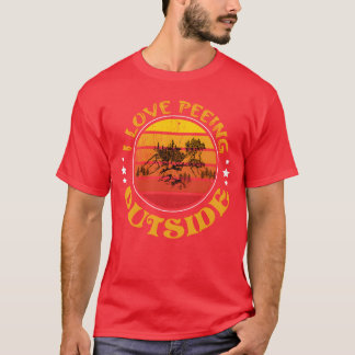 I love peeing Outdside Camping boy T-Shirt