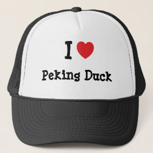I love Peking Duck heart T-Shirt Trucker Hat