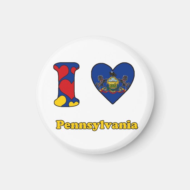 I love Pennsylvania Magnet (Front)