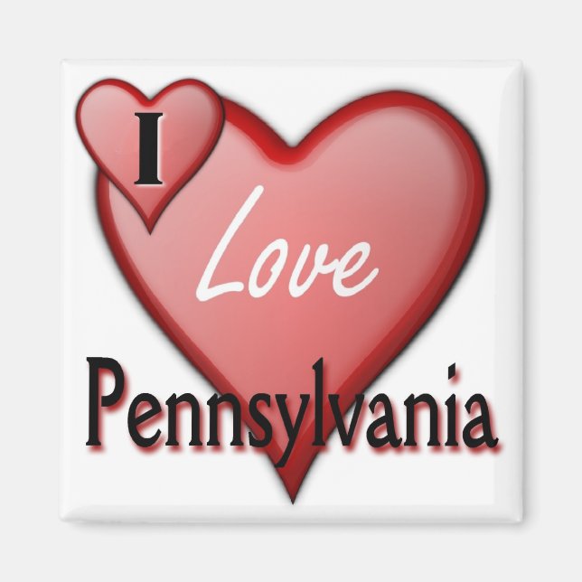 I Love Pennsylvania Magnet (Front)