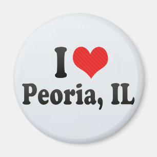 I Love Peoria, IL Magnet