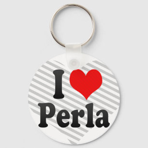 I love Perla Keychain