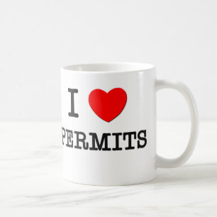 I Love Permits Coffee Mug