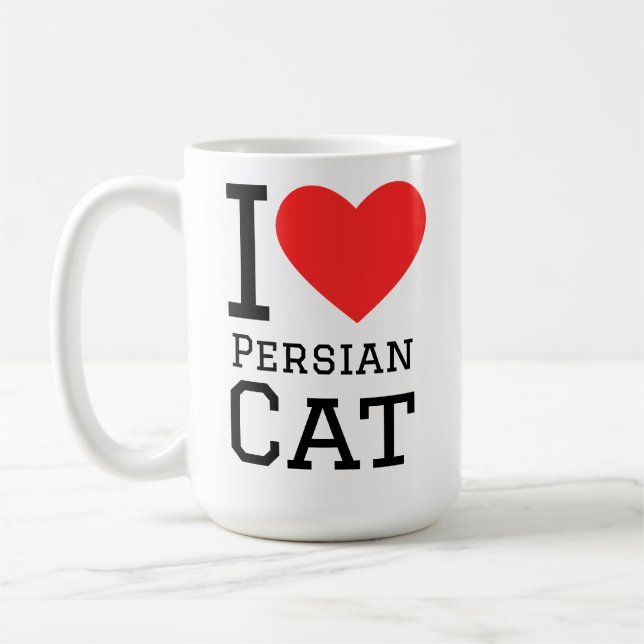 I love Persian cat  Coffee Mug (Left)