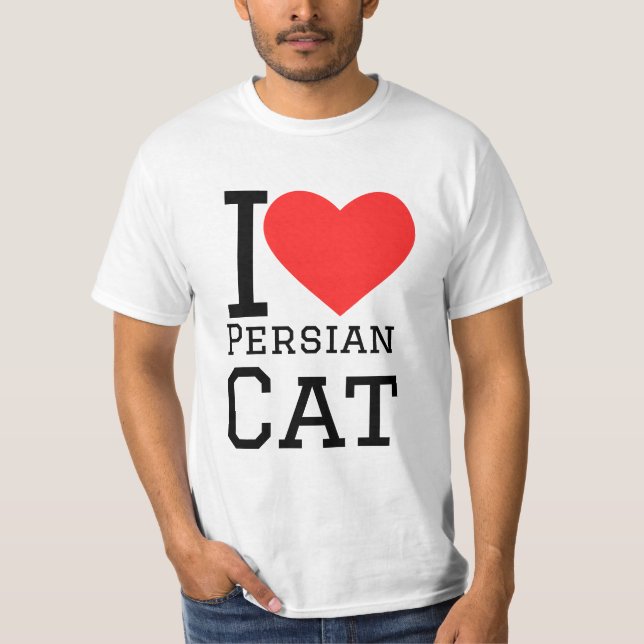 I love Persian cat  T-Shirt (Front)