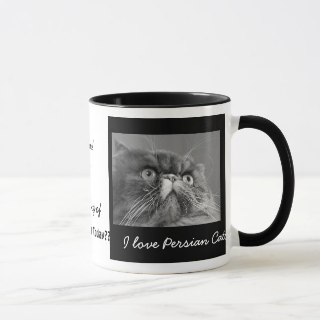 I love Persian cats mug! Mug (Right)