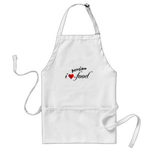 I love persian food standard apron