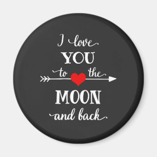 I love personalized to the moon and back magnet