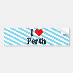 I Love Perth, Australia Bumper Sticker
