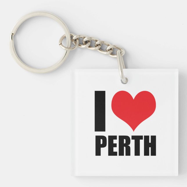 I love Perth Keychain (Front)