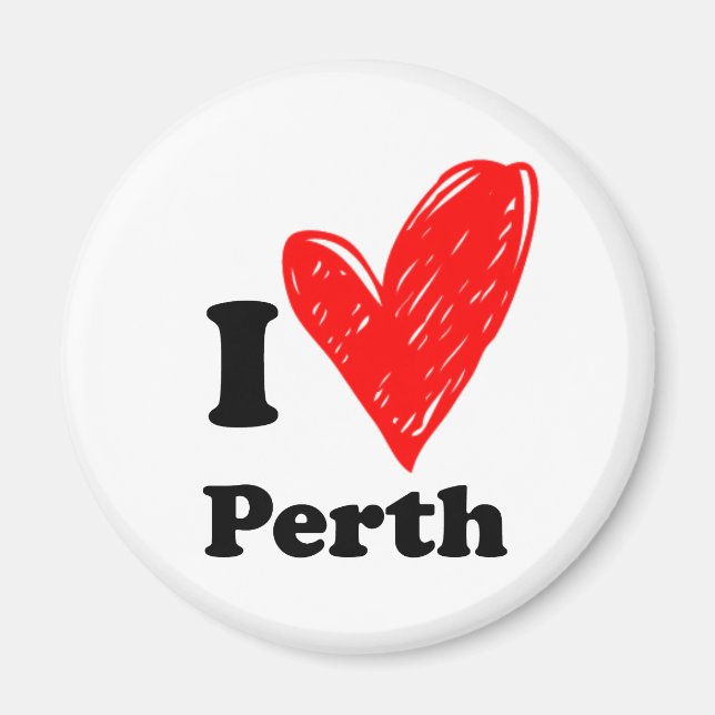 I Love Perth Magnet (Front)