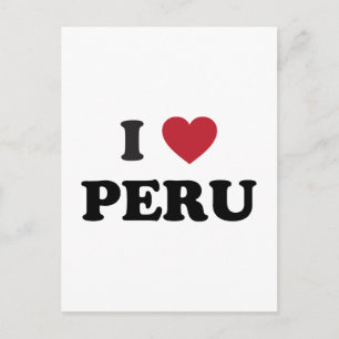 I Love Peru Postcard